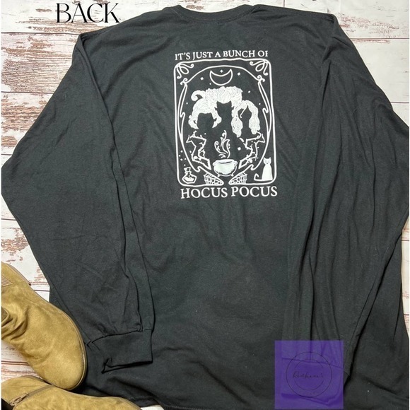 Hocus Pocus‎ black long sleeve shirt Unisex sizing - Picture 2 of 4